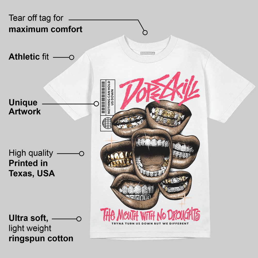 Peanut Butter Jelly 5s DopeSkill T-Shirt The Mouth With No Droughts Graphic