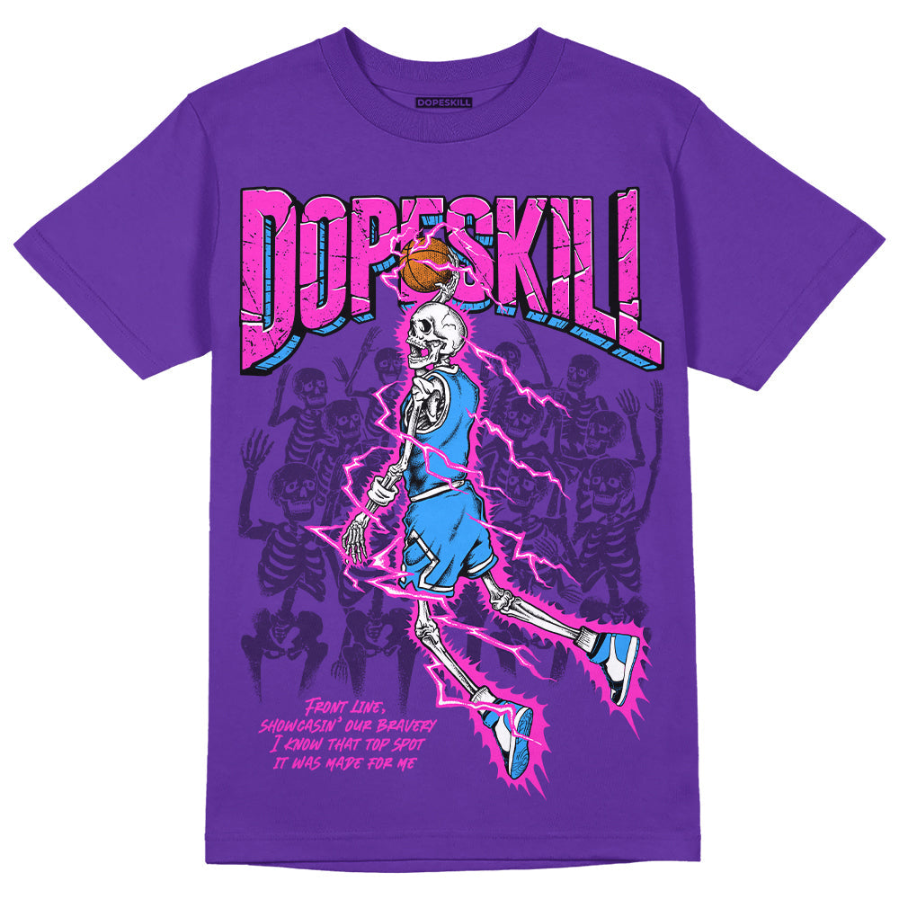 PURPLE Collection DopeSkill Purple T-shirt Thunder Dunk Graphic