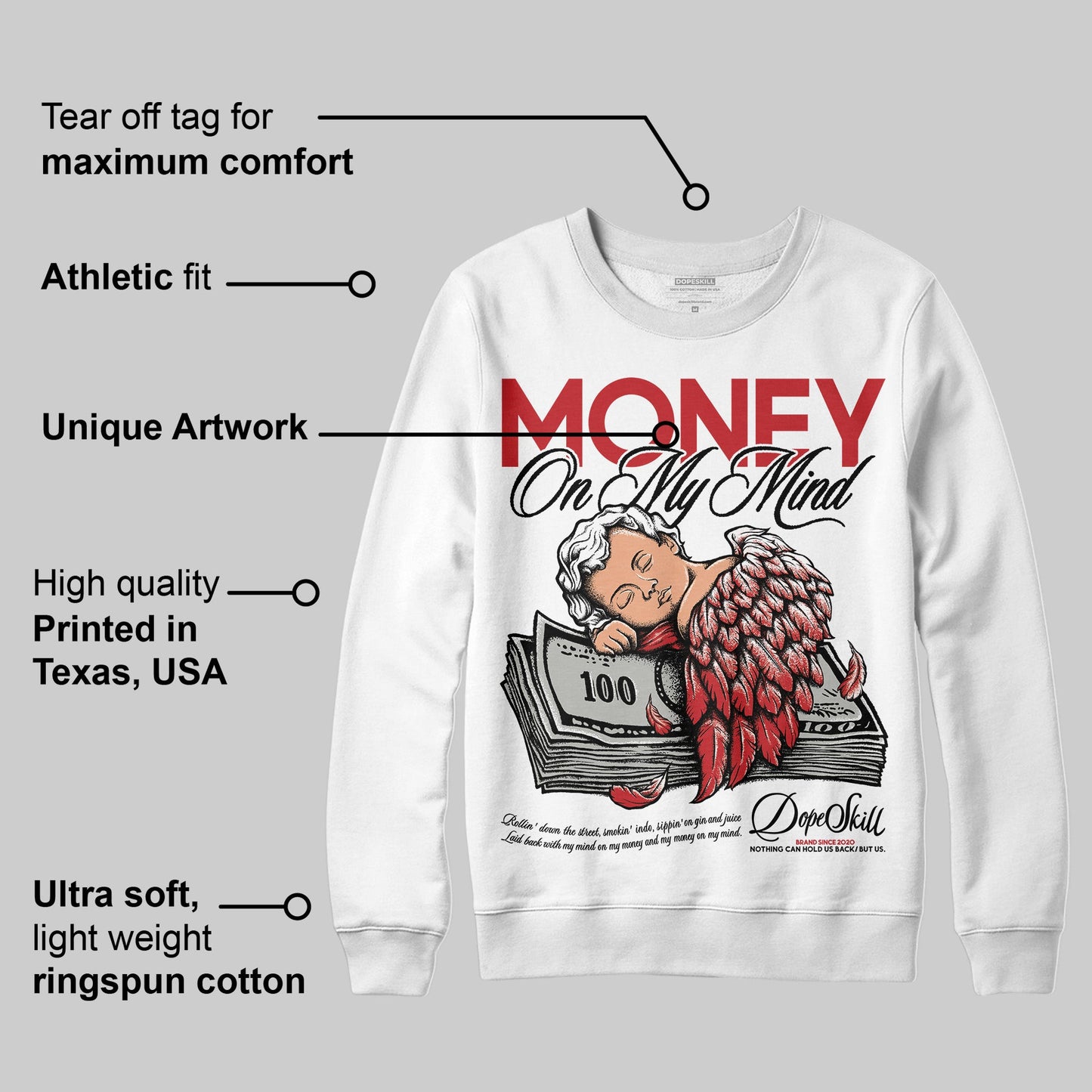 Bred 11s DopeSkill Sweatshirt MOMM Graphic