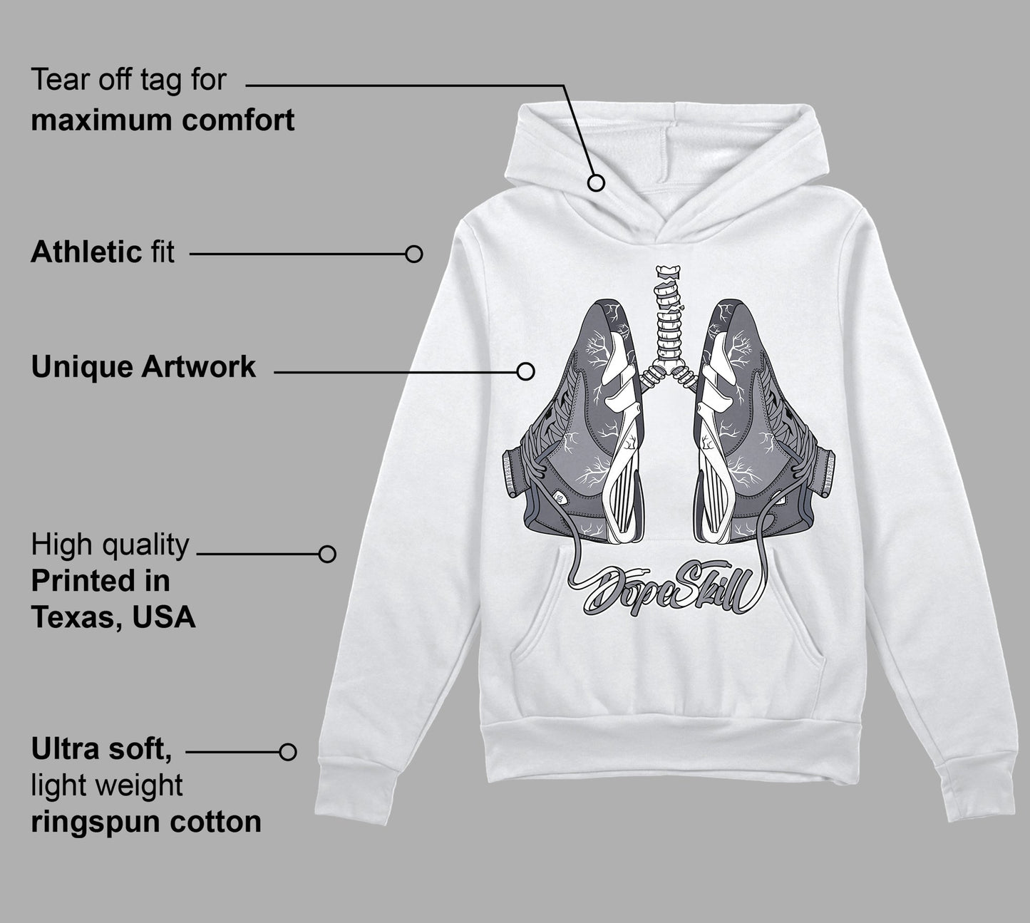 Stealth 14s DopeSkill Hoodie Sweatshirt Breathe Graphic