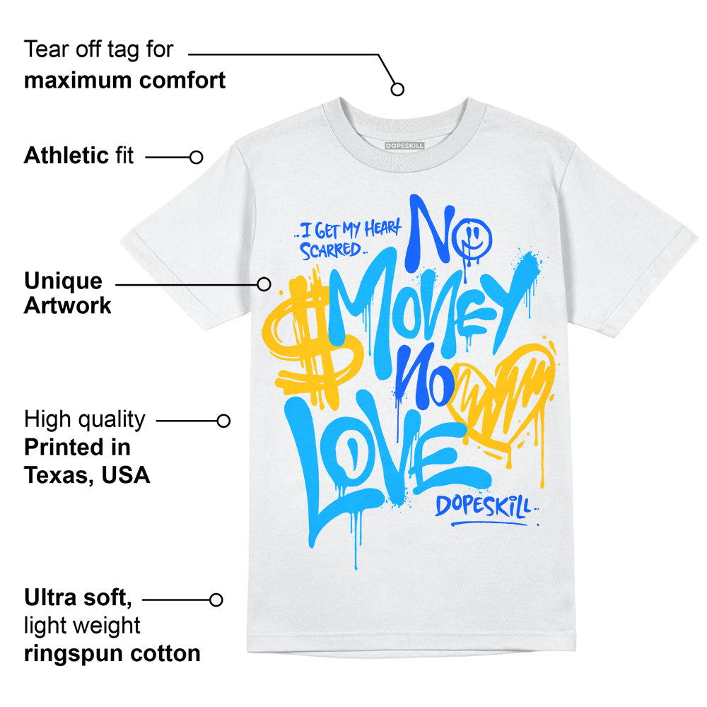 Royal Blue Collection DopeSkill T-Shirt No Money No Love Typo Graphic