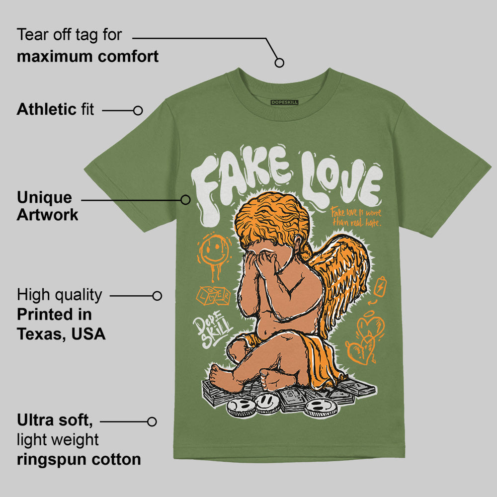 Olive Collection DopeSkill Olive T-shirt False Love Graphic