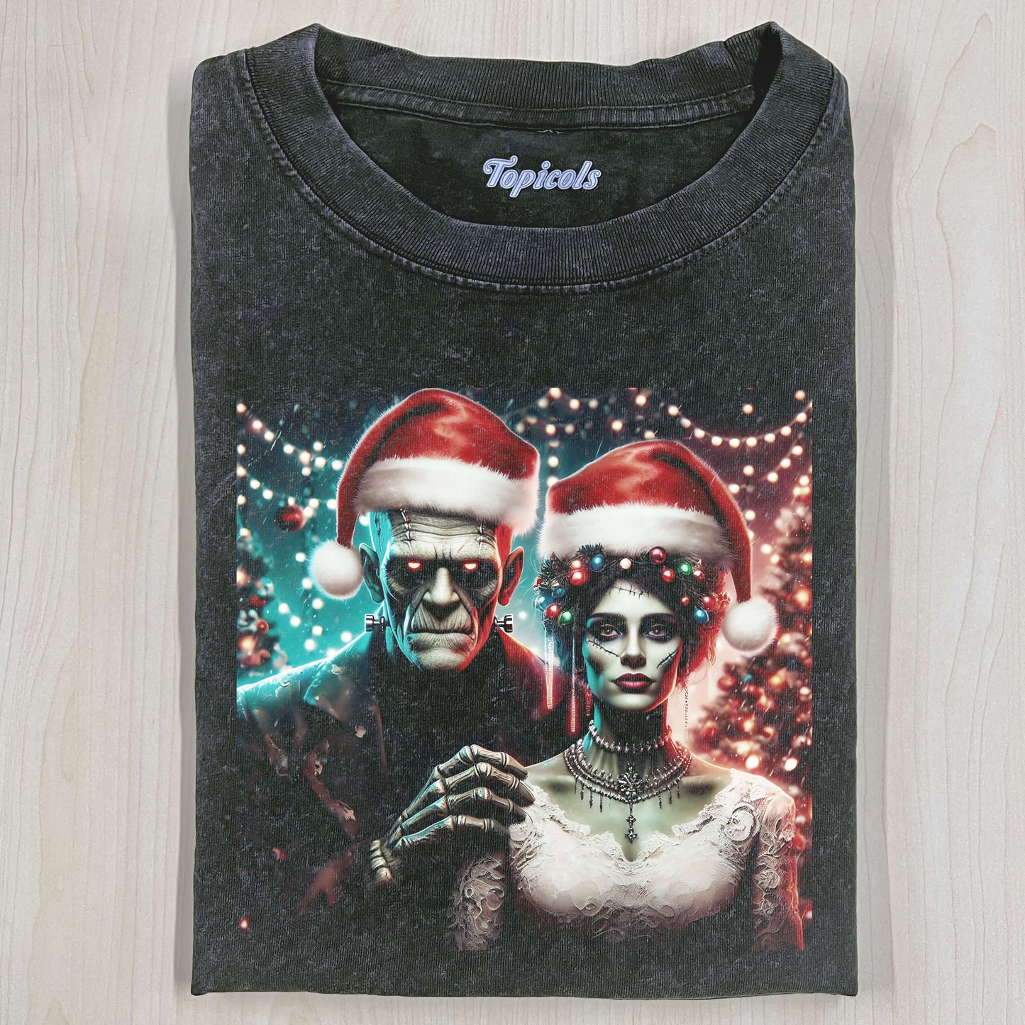 SPOOKY AND BRIGHT CHRISTMAS T-SHIRT Style001
