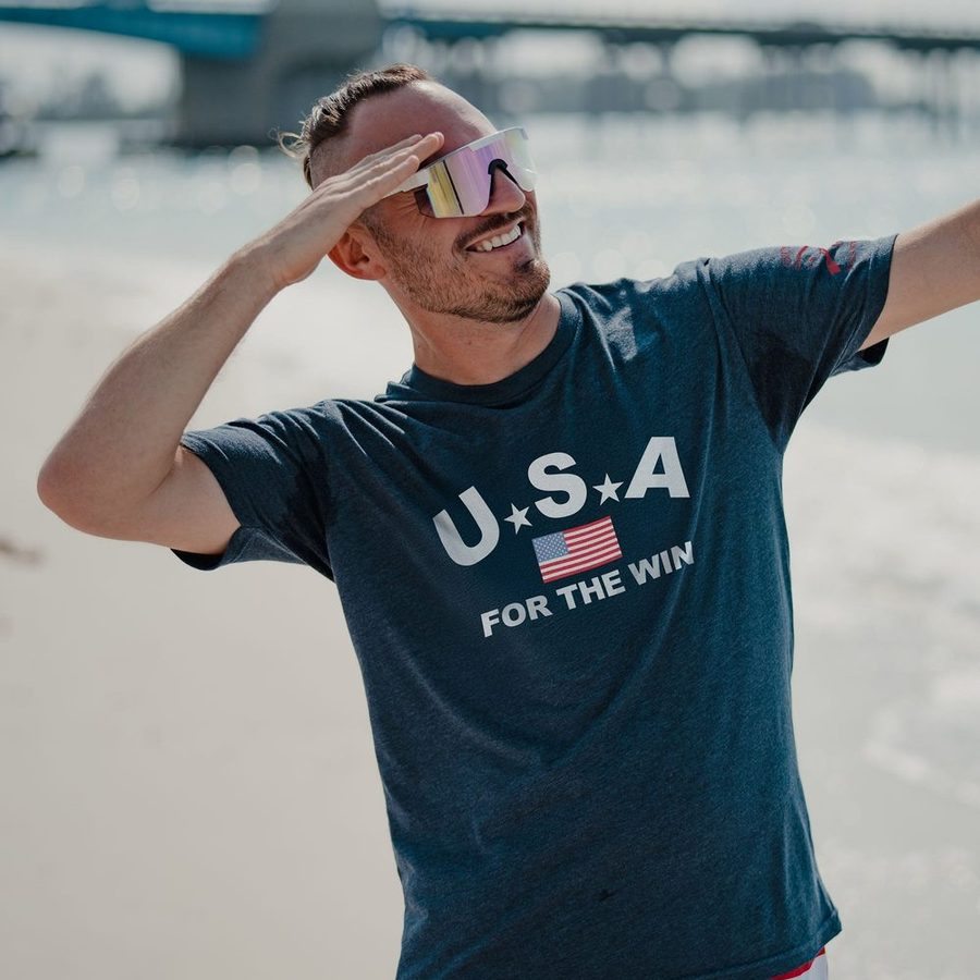 USA For The Win T-Shirt - Midnight Navy