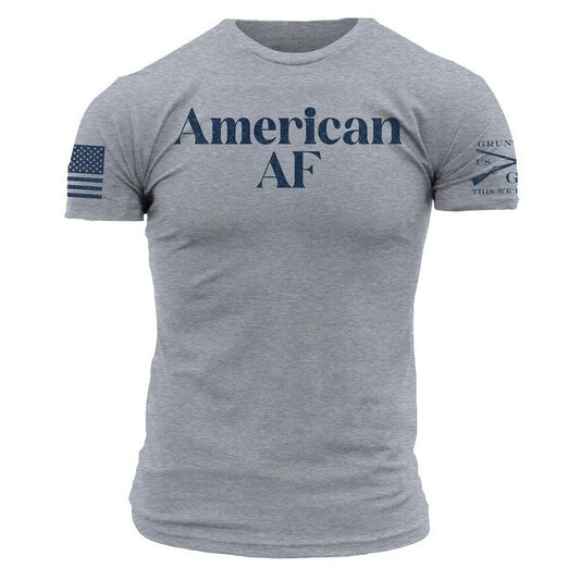 American AF T-Shirt - Dark Heather Gray