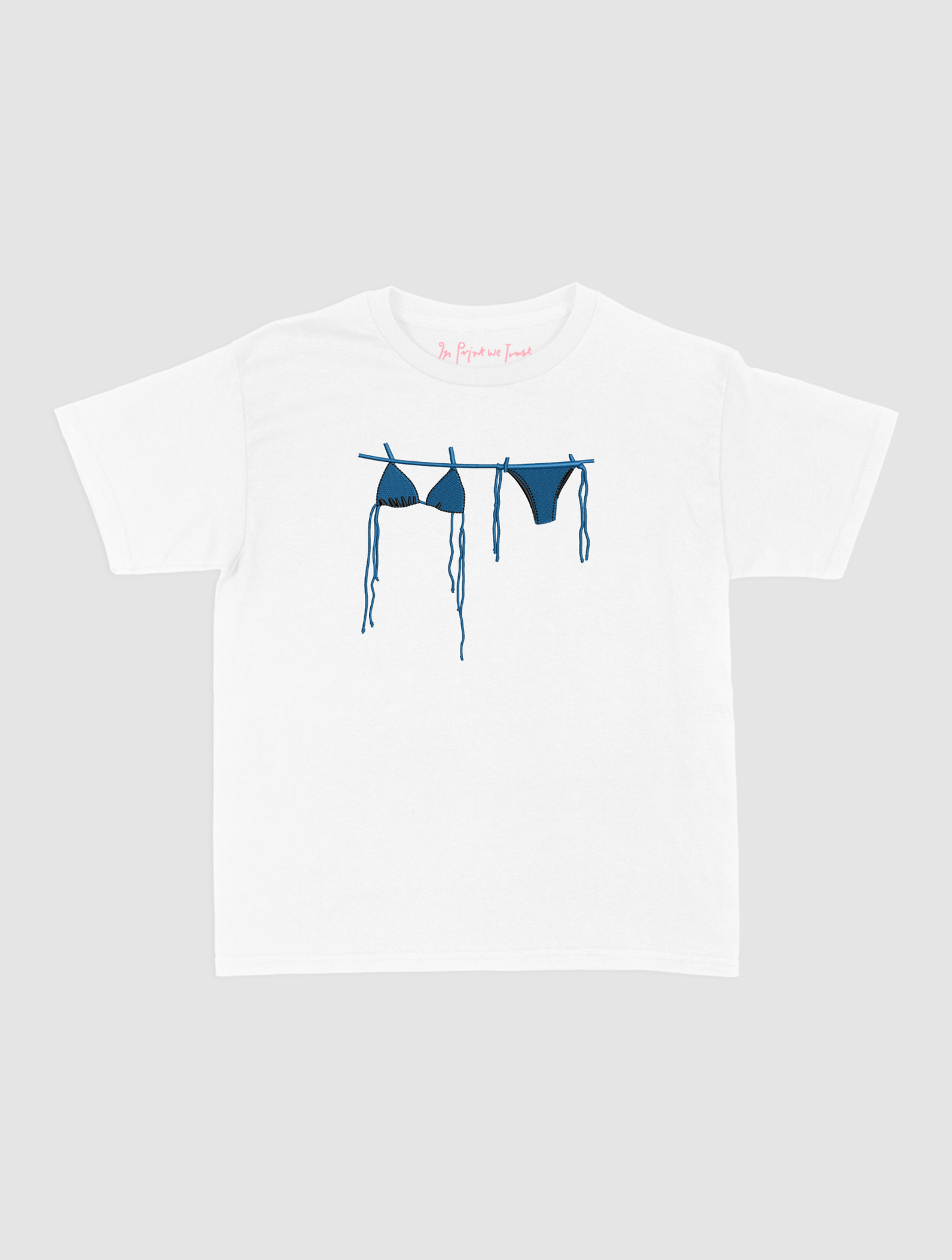 air dry embroidered baby tee