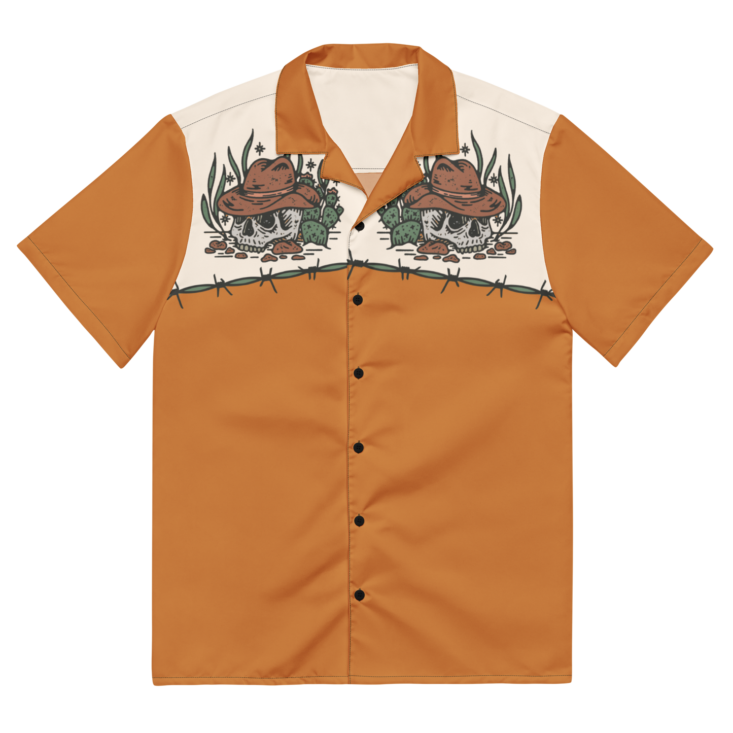 GFBF "Western Skull" Button Up T-Shirt