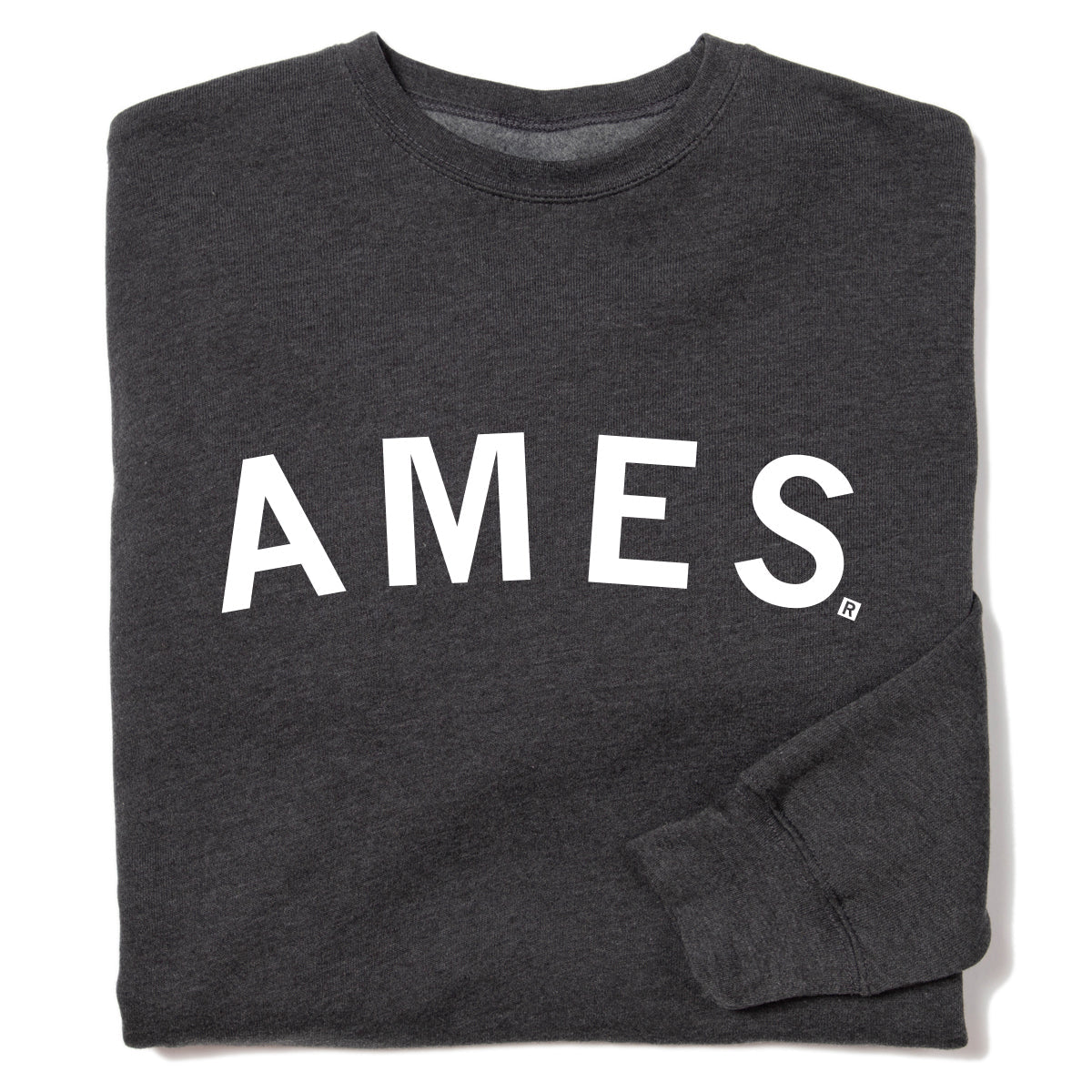 Ames Curved Logo Crew Sweatshirt