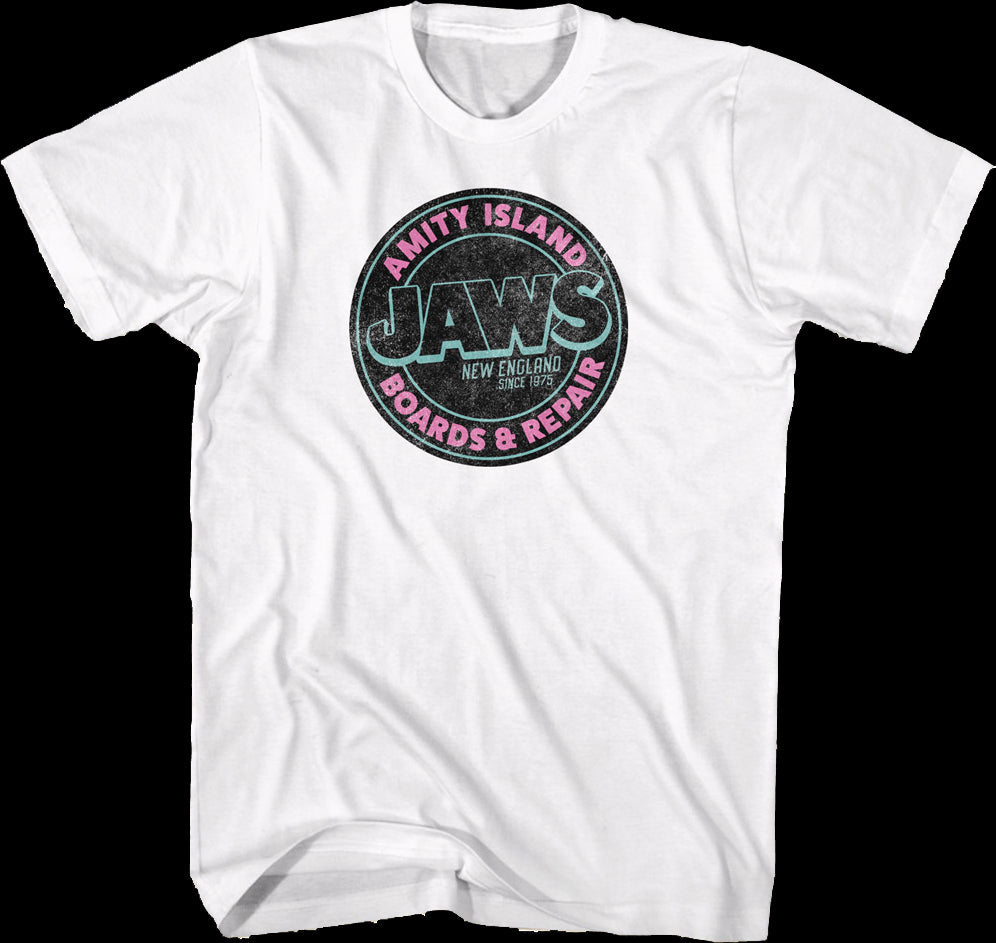 Amity Island Boards & Repair Jaws T-Shirt