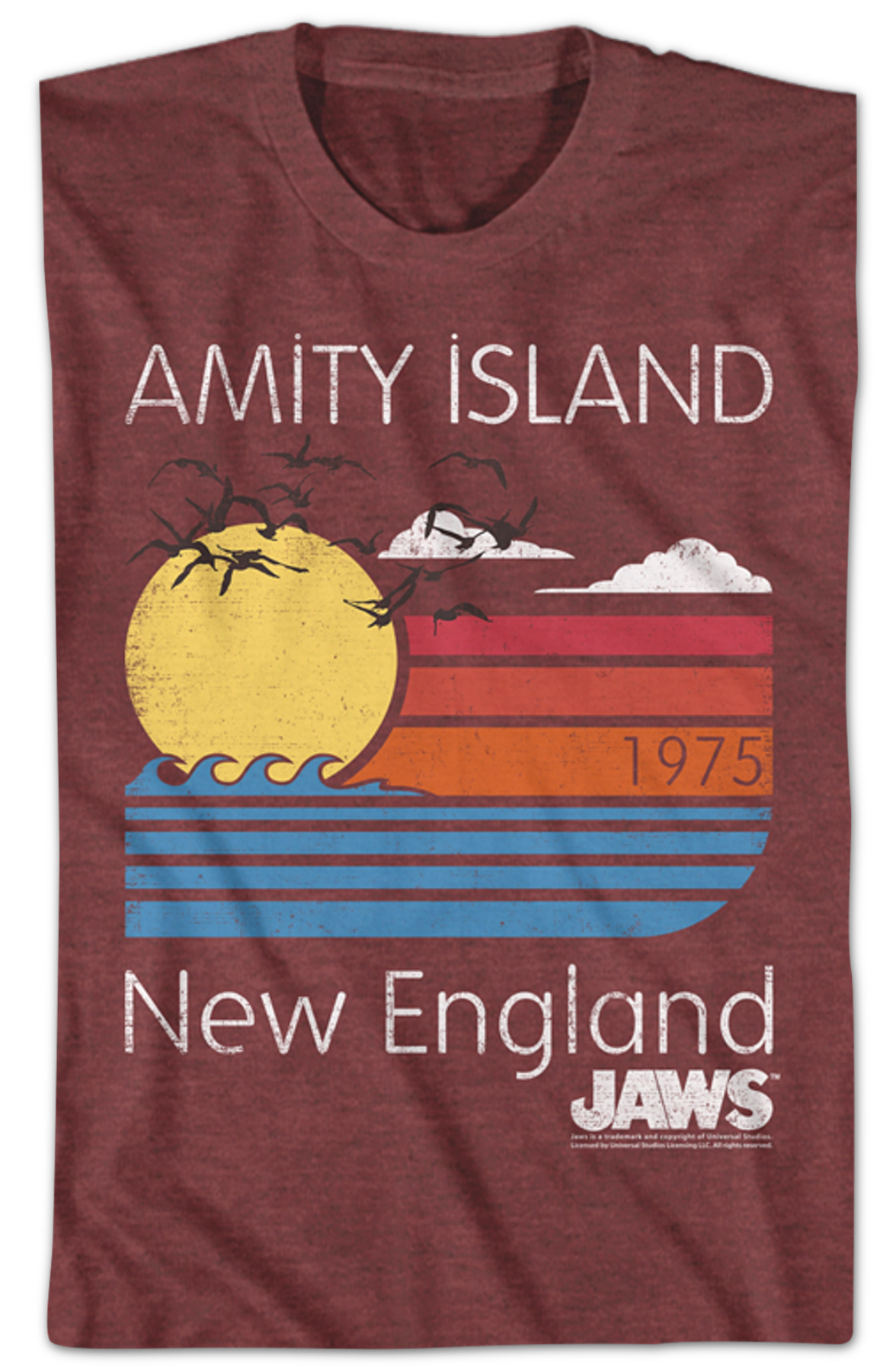 Amity Island New England JAWS T-Shirt