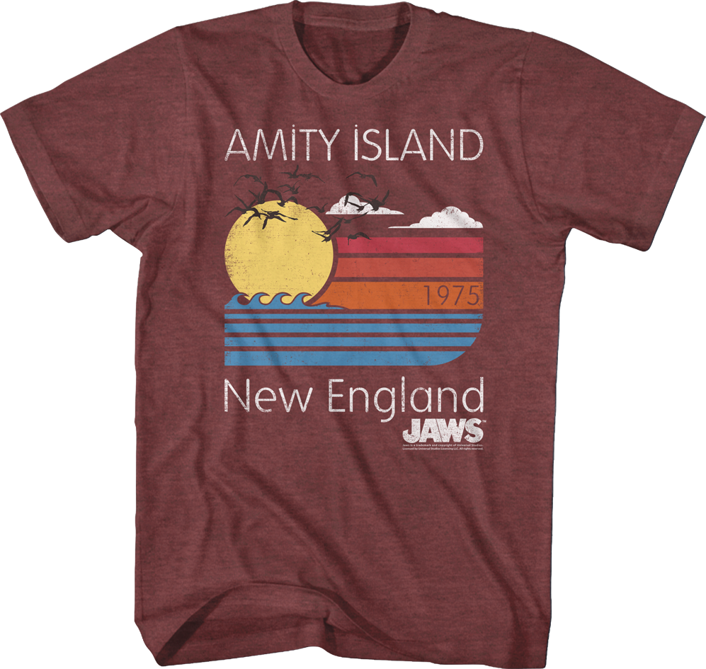 Amity Island New England JAWS T-Shirt