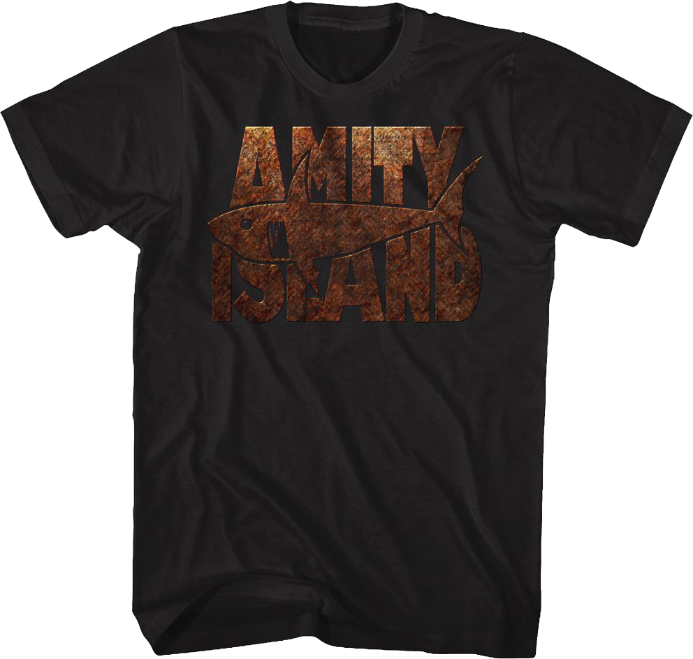 Amity Island Rusted Sign Jaws T-Shirt
