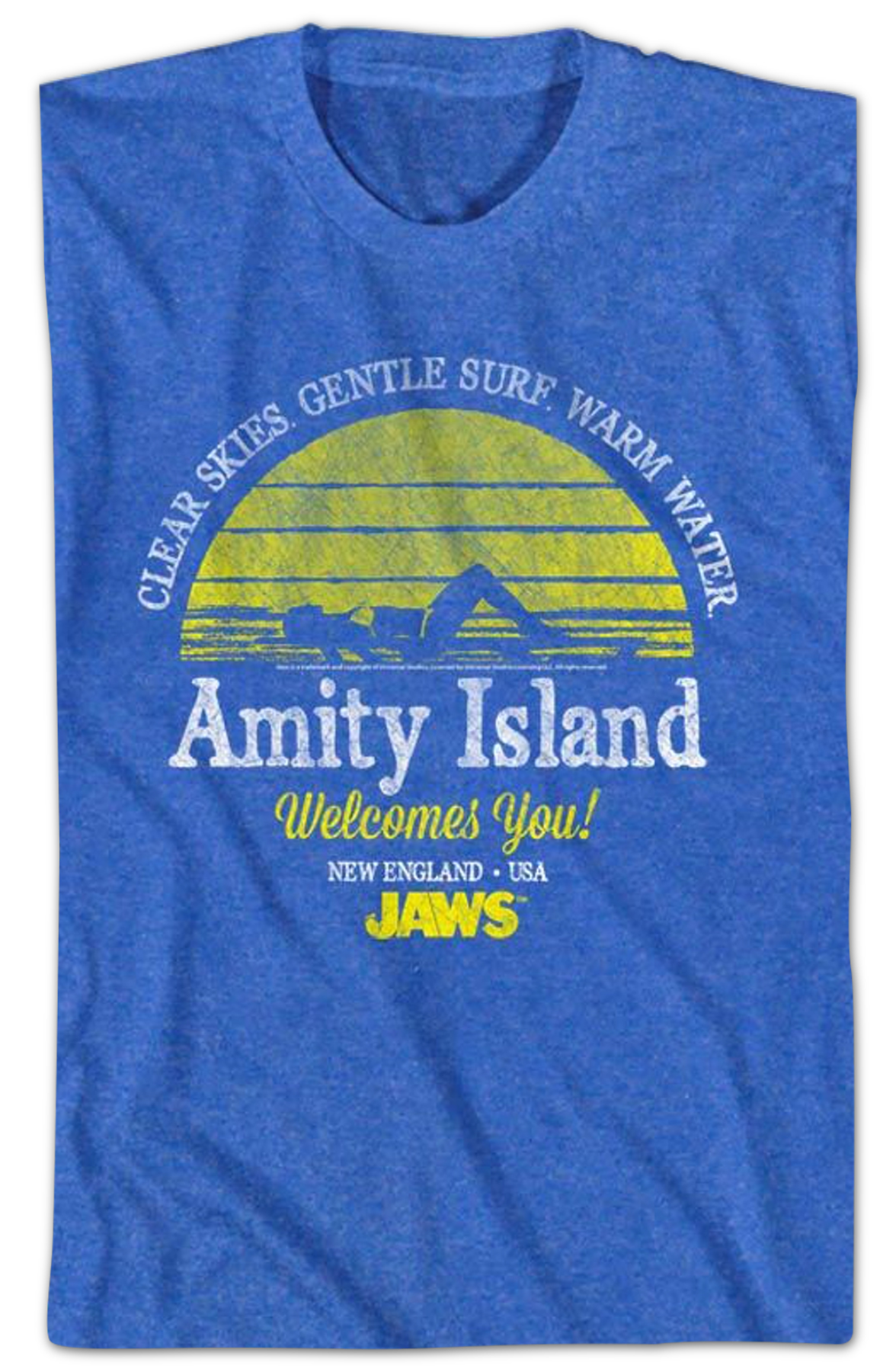 Amity Island Welcomes You Jaws T-Shirt Style001