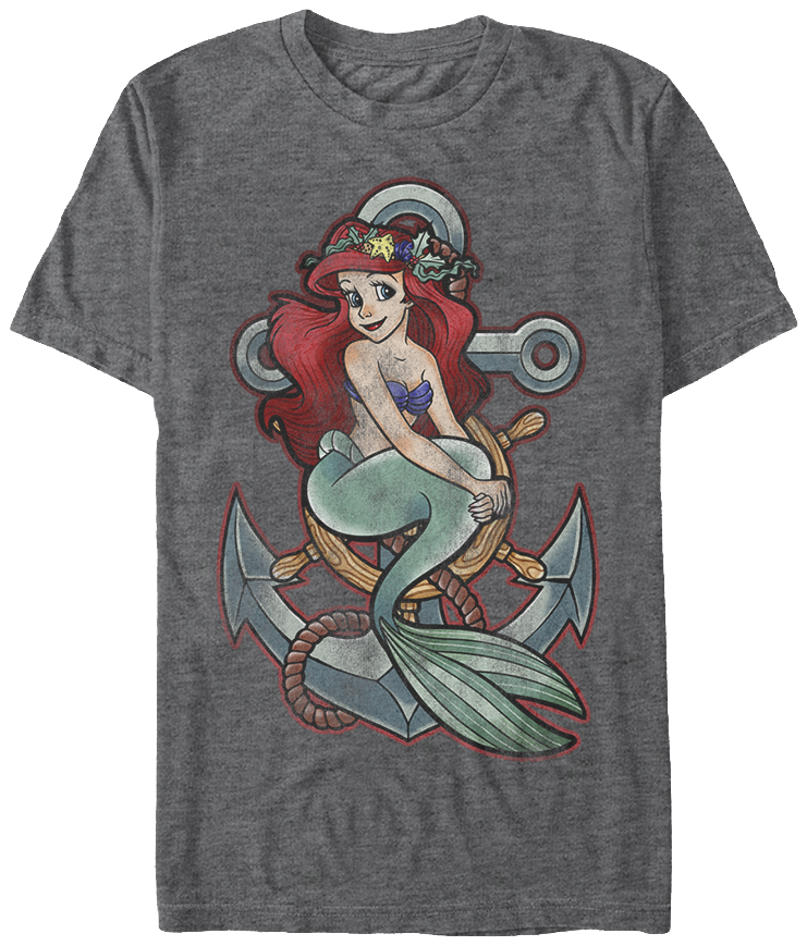 Anchor Little Mermaid T-Shirt