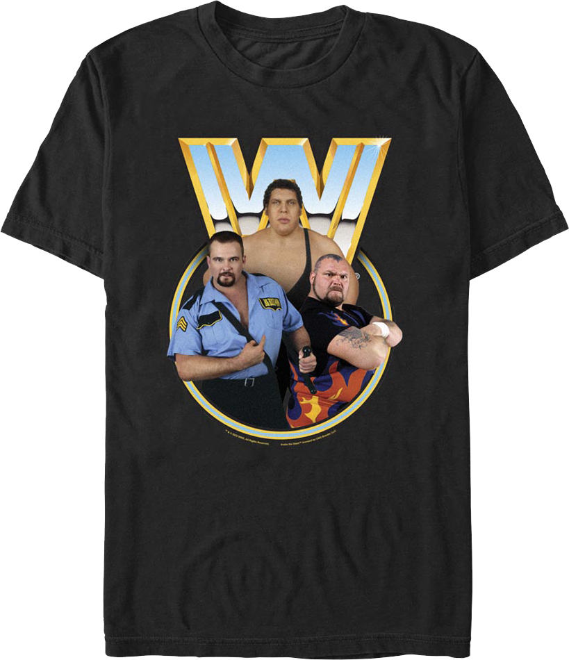 Andre The Giant, Bam Bam Bigelow, Big Boss Man WWE T-Shirt