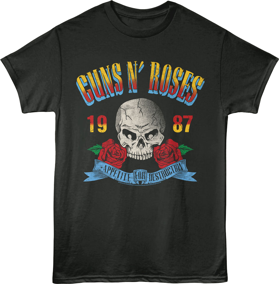 Appetite For Destruction 1987 Guns N' Roses T-Shirt