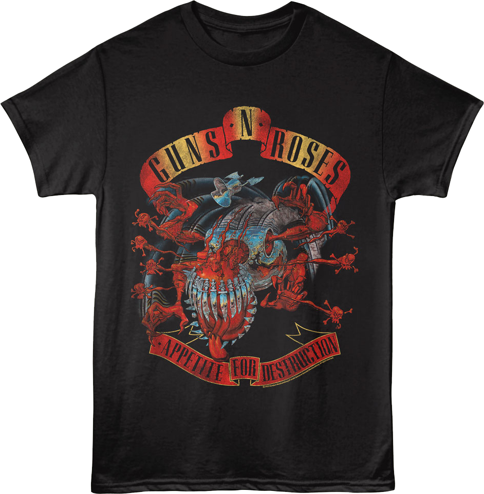 Appetite For Destruction Original Artwork Guns N' Roses T-Shirt