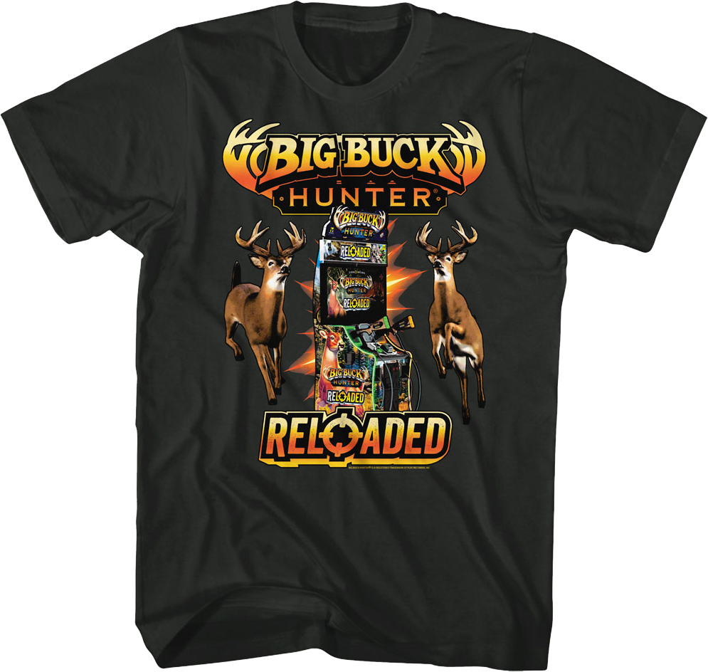 Arcade Cabinet Big Buck Hunter Reloaded T-Shirt