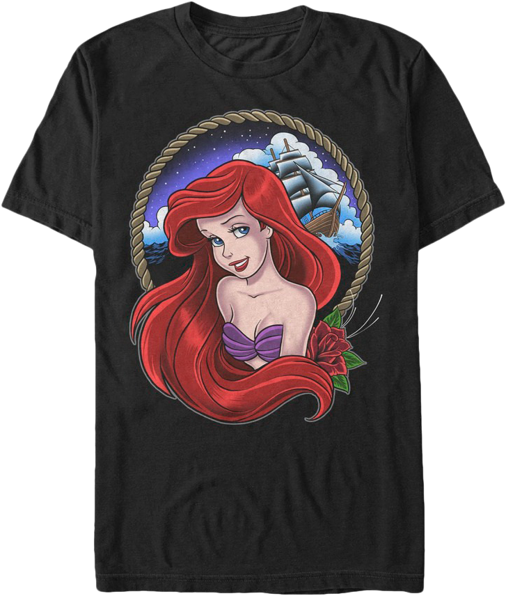 Ariel Little Mermaid Shirt