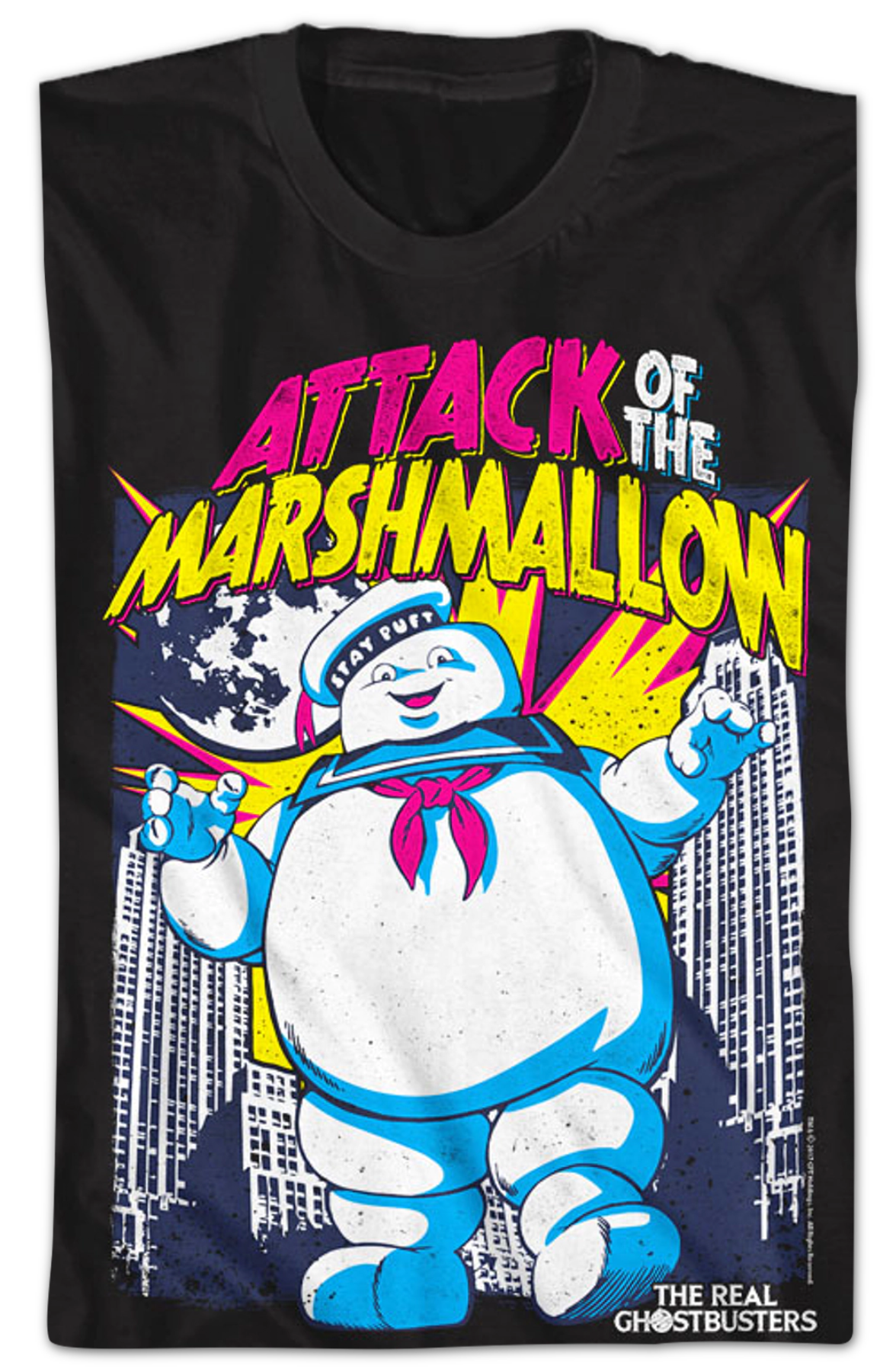 Attack of the Marshmallow Real Ghostbusters T-Shirt