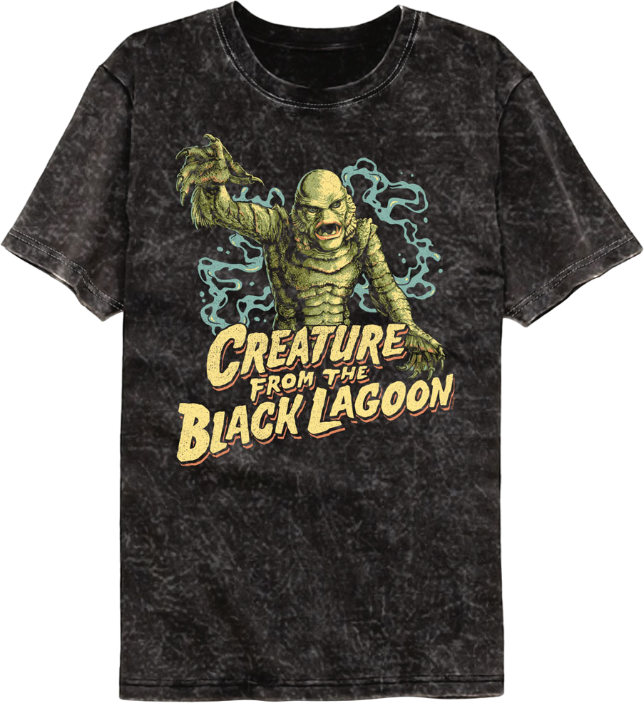 Attack Pose Creature From The Black Lagoon Mineral Wash T-Shirt