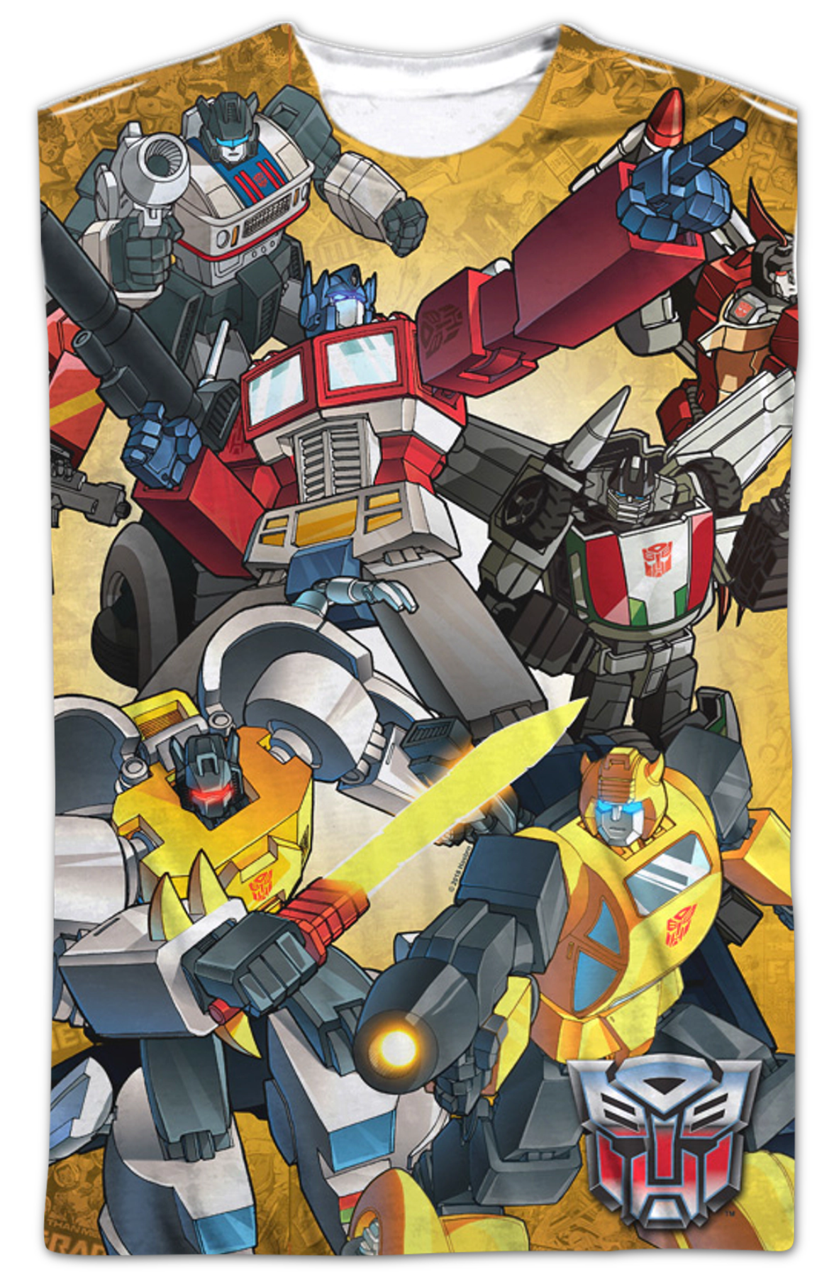 Autobots Battle Decepticons Transformers T-Shirt