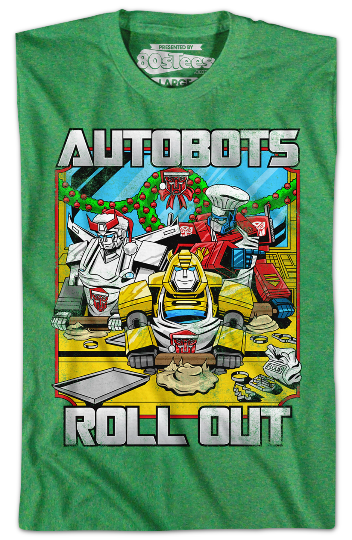 Autobots Roll Out Transformers Christmas T-Shirt
