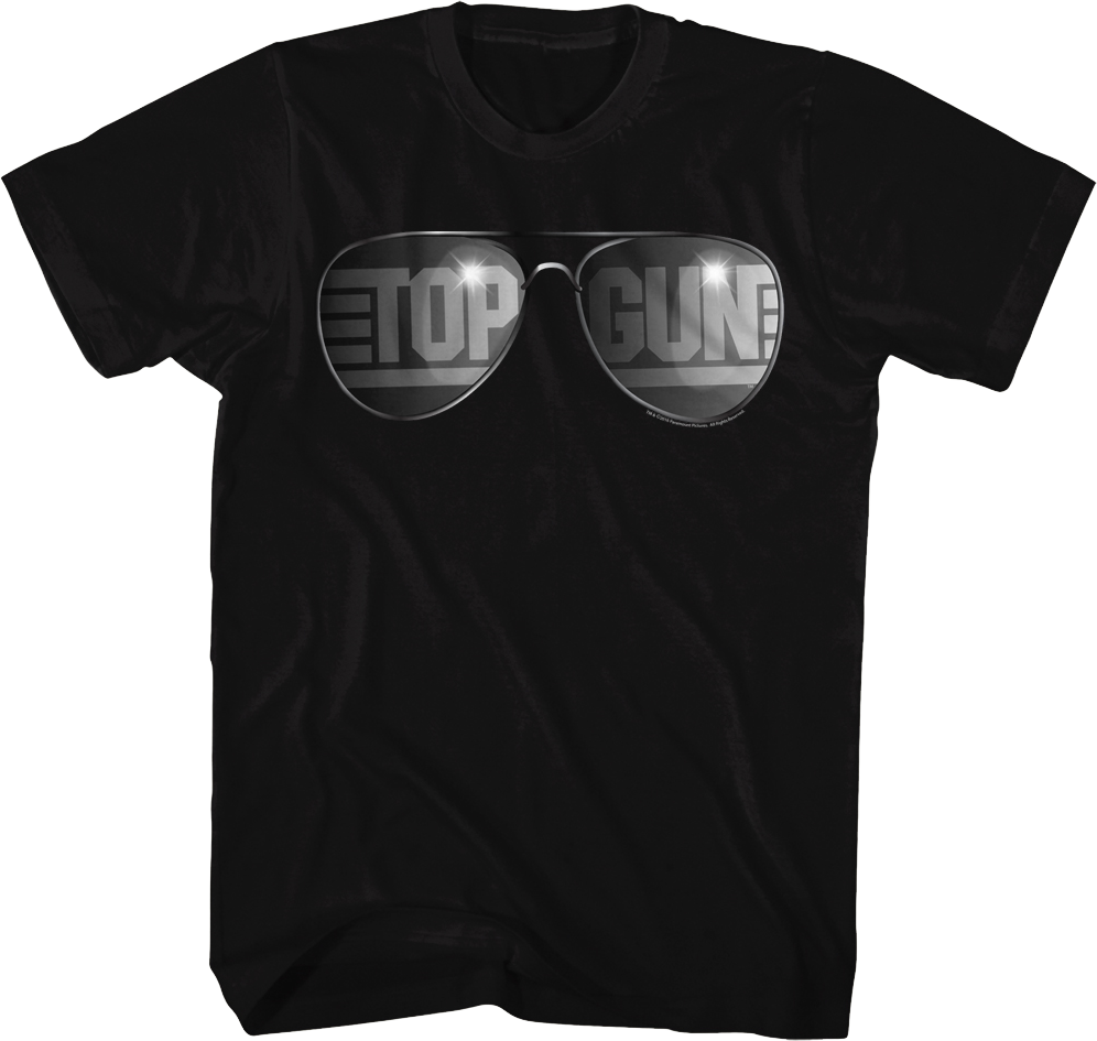 Aviator Sunglasses Top Gun T-Shirt