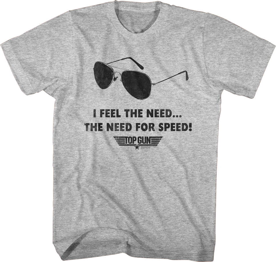 Aviators Feel The Need For Speed Top Gun T-Shirt