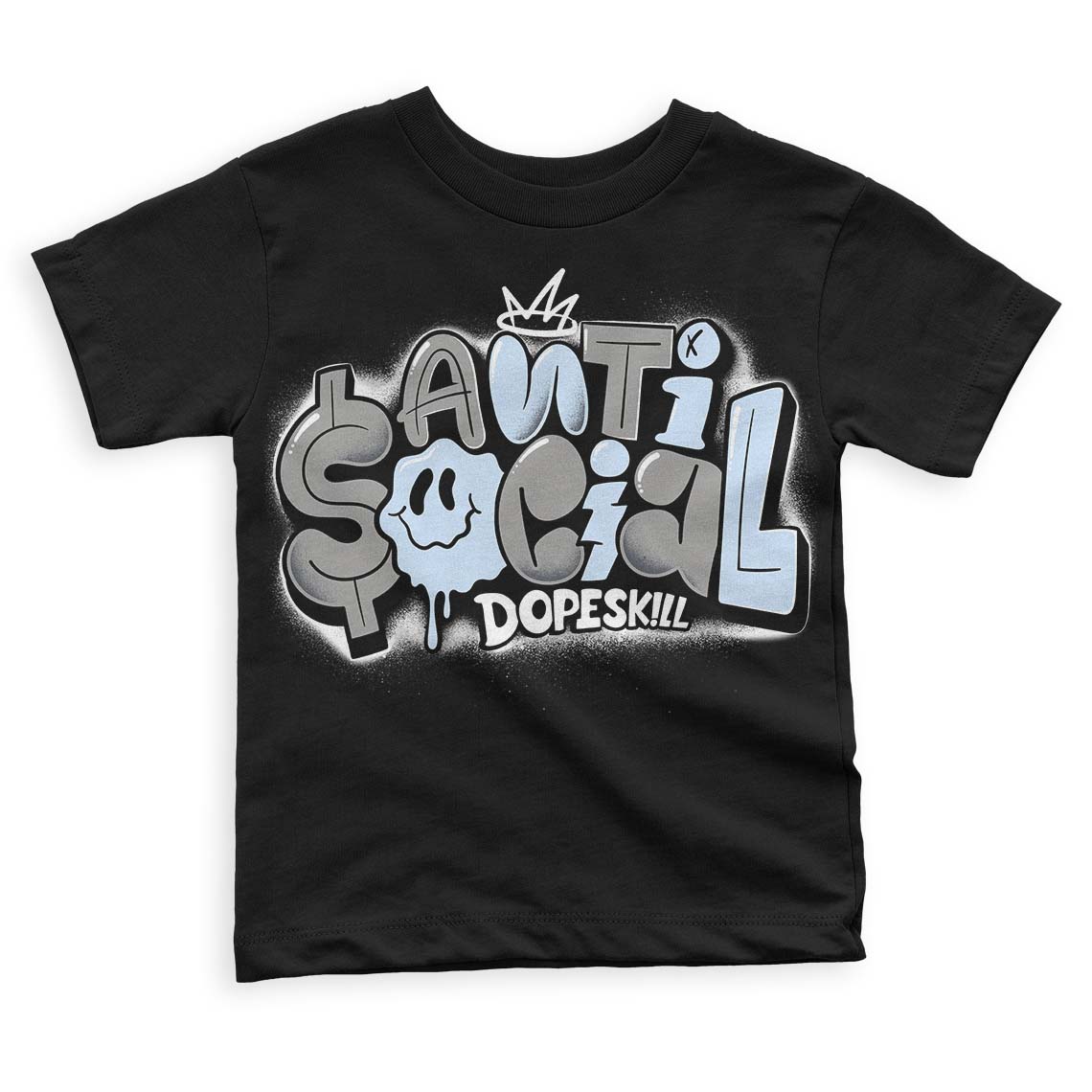 Cool Grey 11s DopeSkill Toddler Kids T-shirt Anti Social Graphic
