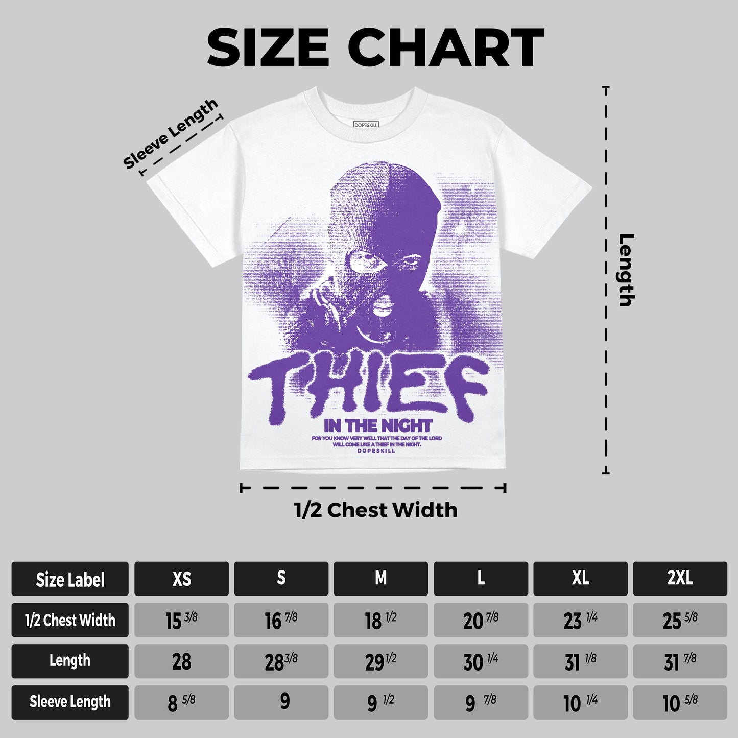 PURPLE Collection DopeSkill Oversize Print T-Shirt Thief In The Night Graphic
