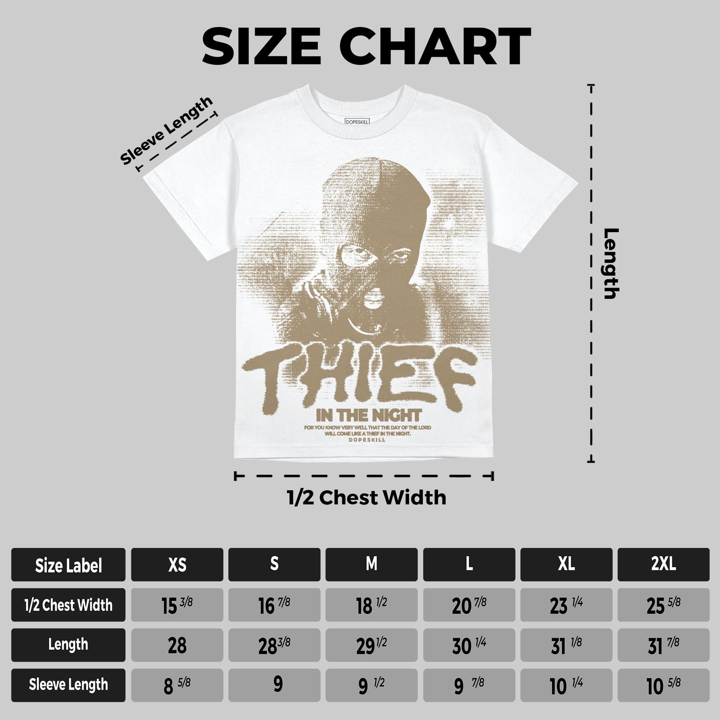 TAN Collection DopeSkill Oversize Print T-Shirt Thief In The Night Graphic