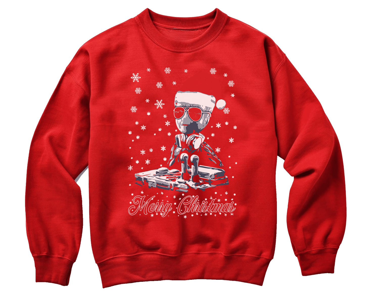 Baby Groot DJ Christmas Sweatshirt
