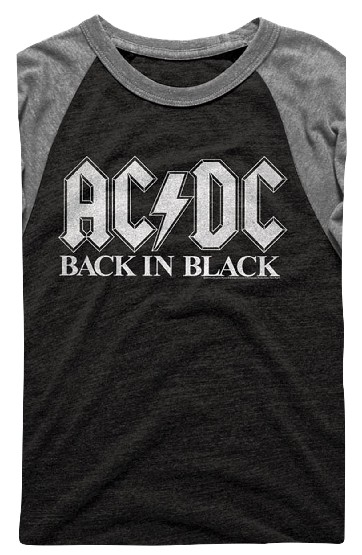 Back In Black ACDC Raglan Baseball Shirt