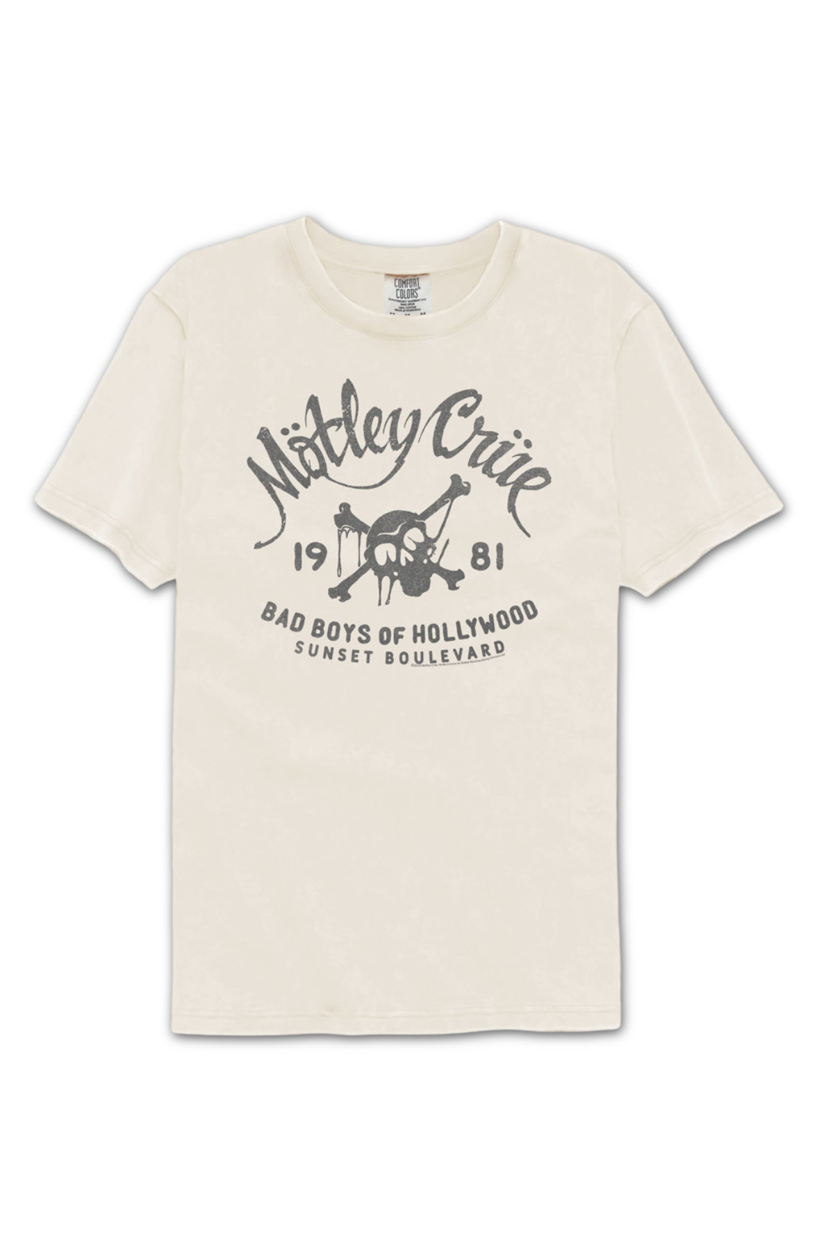 Bad Boys Of Hollywood 1981 Motley Crue Comfort Colors Brand T-Shirt