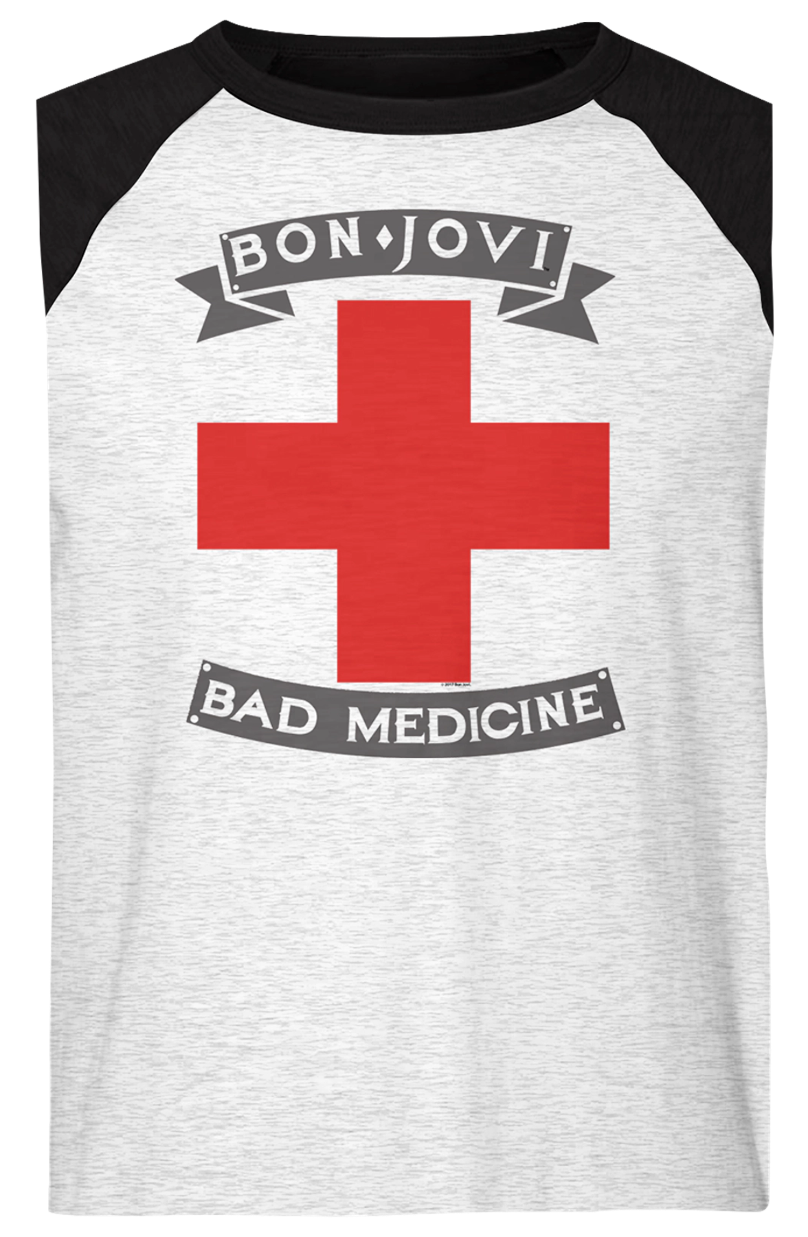 Bad Medicine Bon Jovi Raglan Baseball Shirt