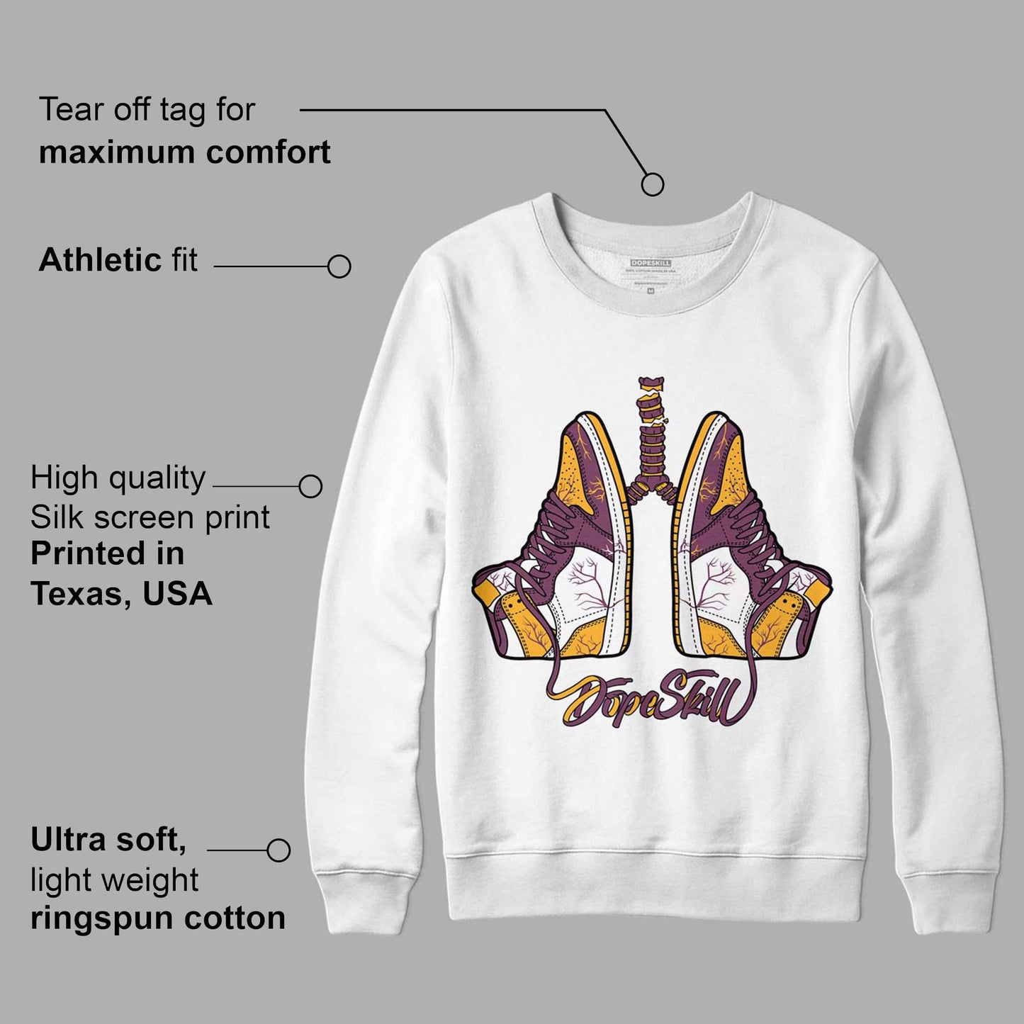Brotherhood 1s High OG DopeSkill Sweatshirt Breathe Graphic
