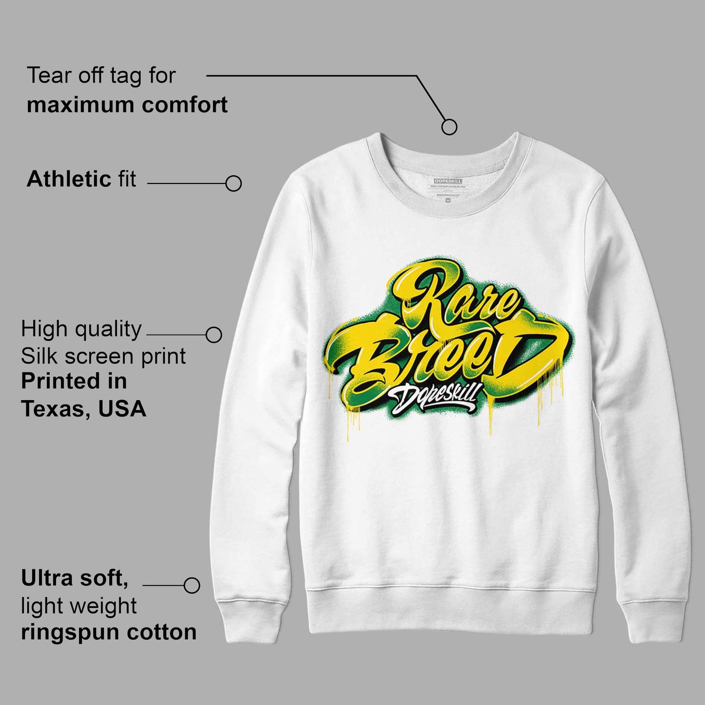Dunk Low Reverse Brazil DopeSkill Sweatshirt Rare Breed Type Graphic