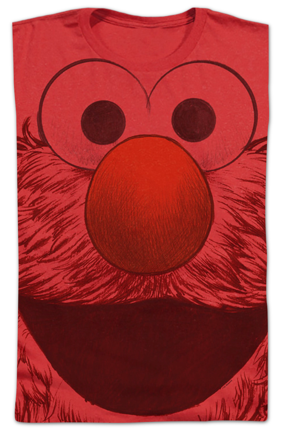Big Print Elmo Sesame Street T-Shirt