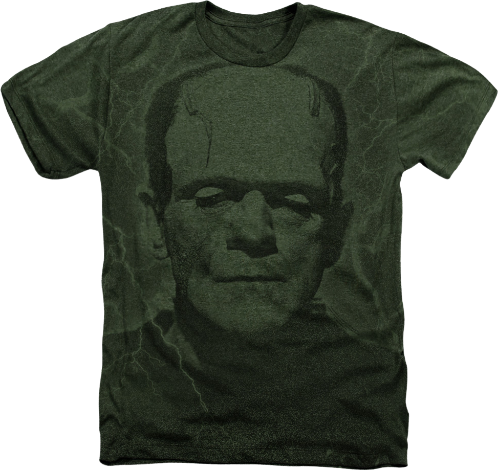 Big Print Frankenstein's Monster T-Shirt