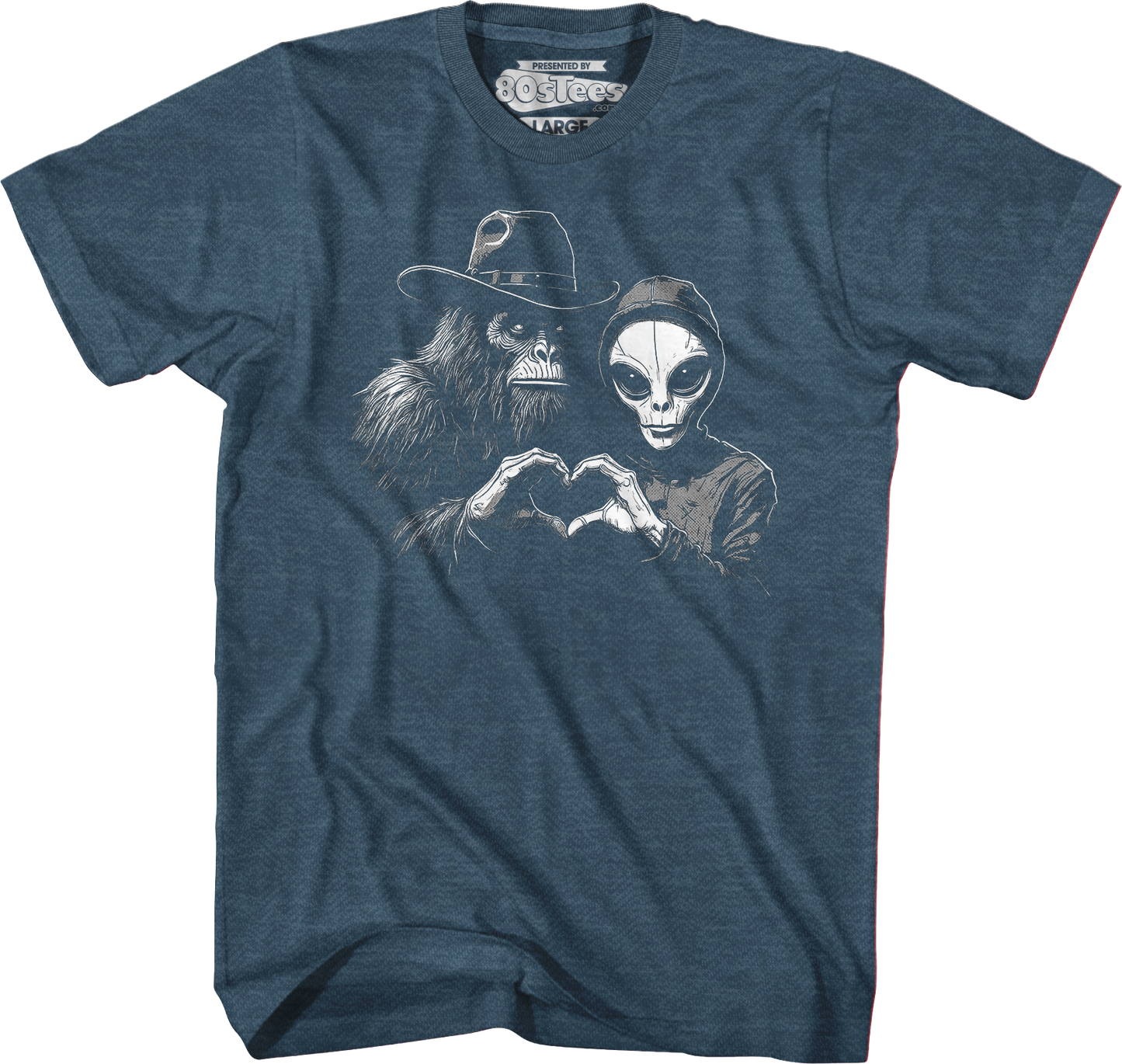 Bigfoot & Alien Love T-Shirt