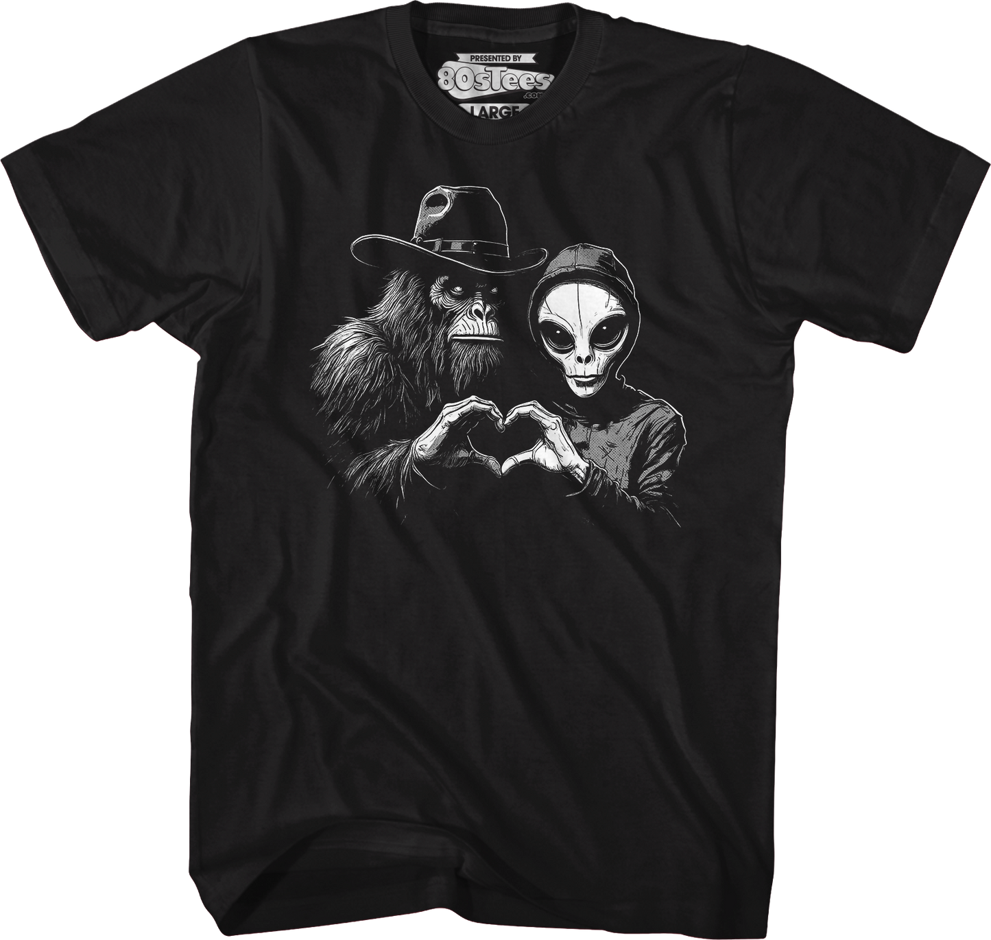 Bigfoot & Alien Love T-Shirt