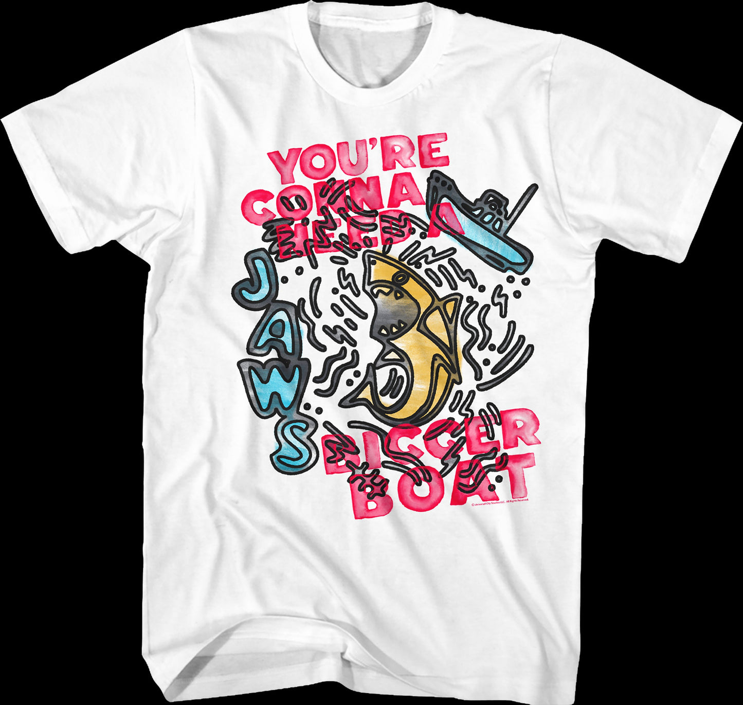 Bigger Sketch Jaws T-Shirt