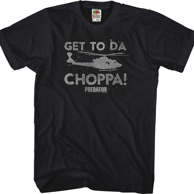 Black Get To Da Choppa Predator T-Shirt
