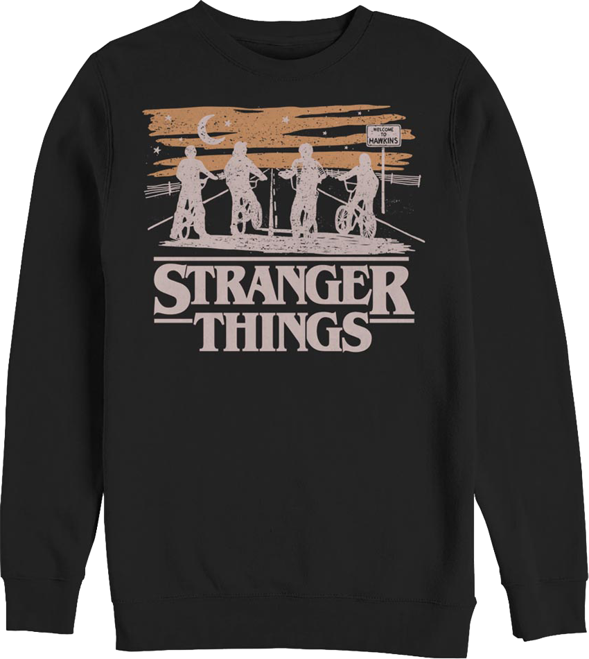 Black Silhouettes Stranger Things Sweatshirt