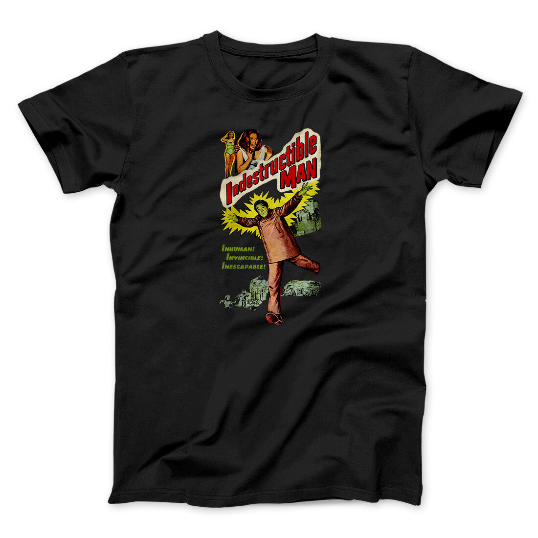 Indestructible Man Funny Movie Men/Unisex T-Shirt