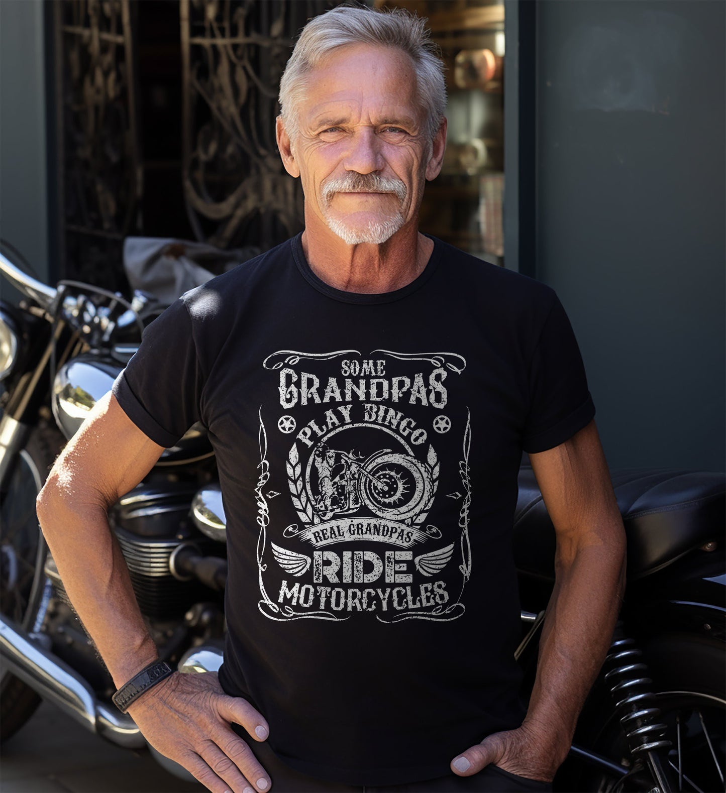 This Grandpa Rides Motorcycles T-shirt
