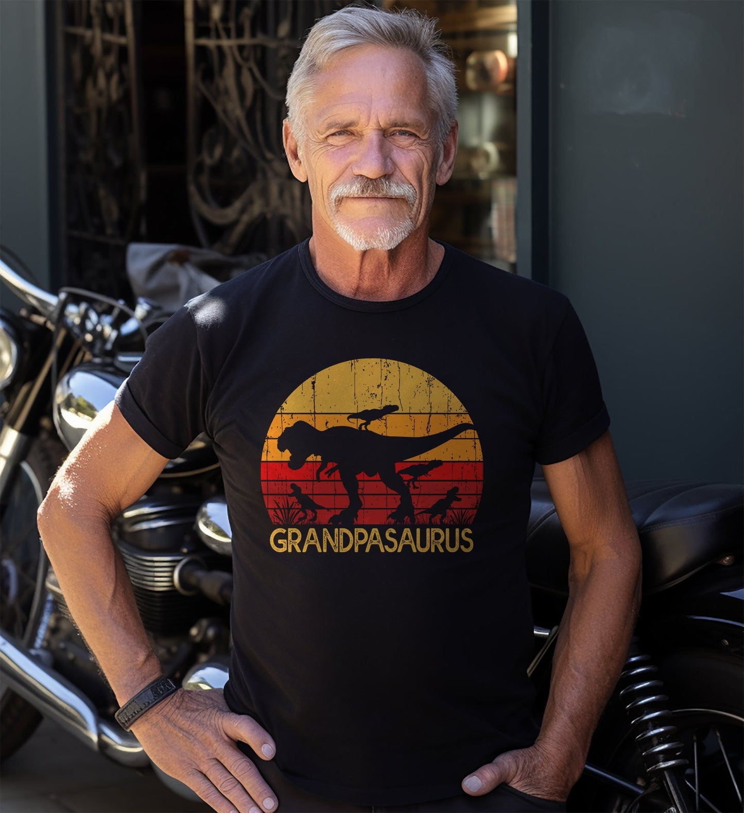 Grandpasaurus Sunset T-Shirt