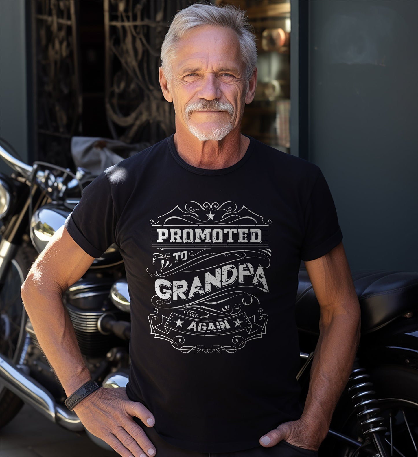 Promoted To Grandpa Again T-Shirt
