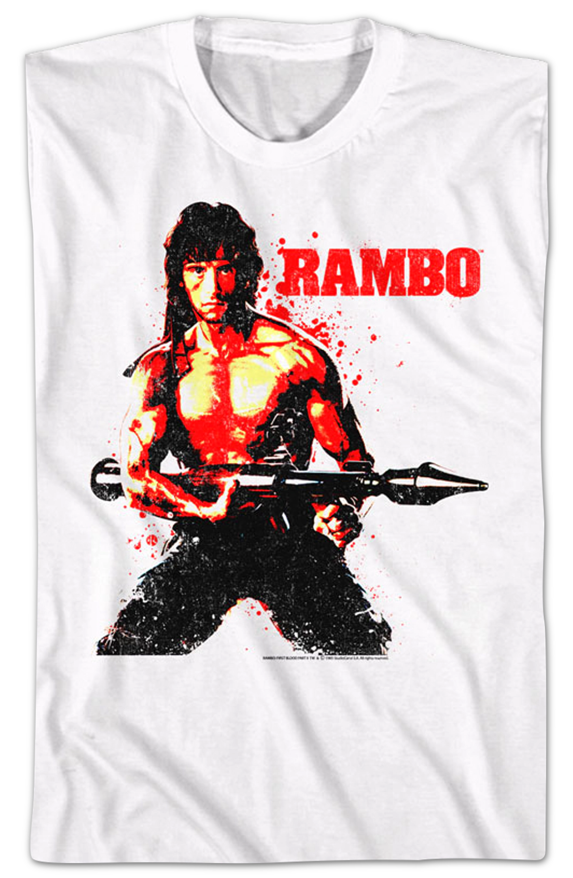 Blood Splattered Rambo T-Shirt